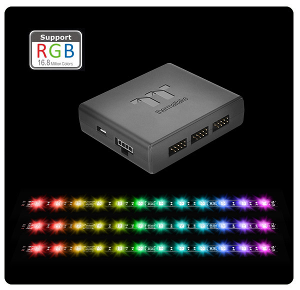 Thermaltake Pacific Lumi Plus RGB 3-Pack LED Strip Now Available