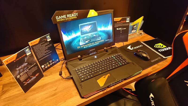 Aorus Reveal X9 - World's Slimmest GTX 1070 SLI Laptop at CES 2018