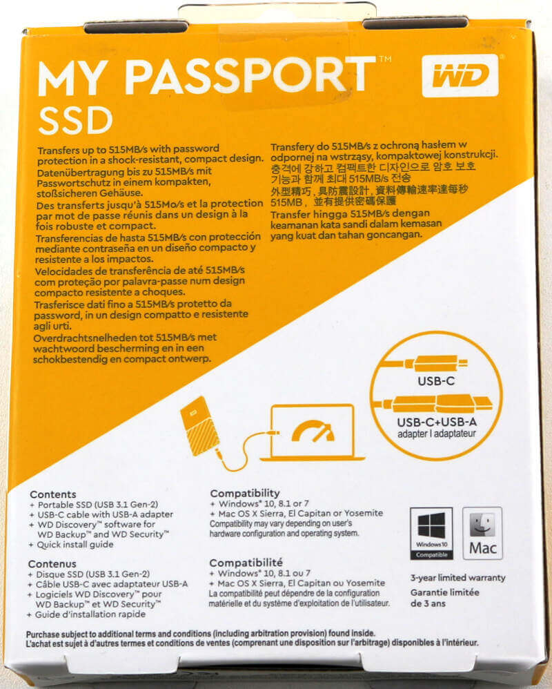 my passport ssd for mac 256gb