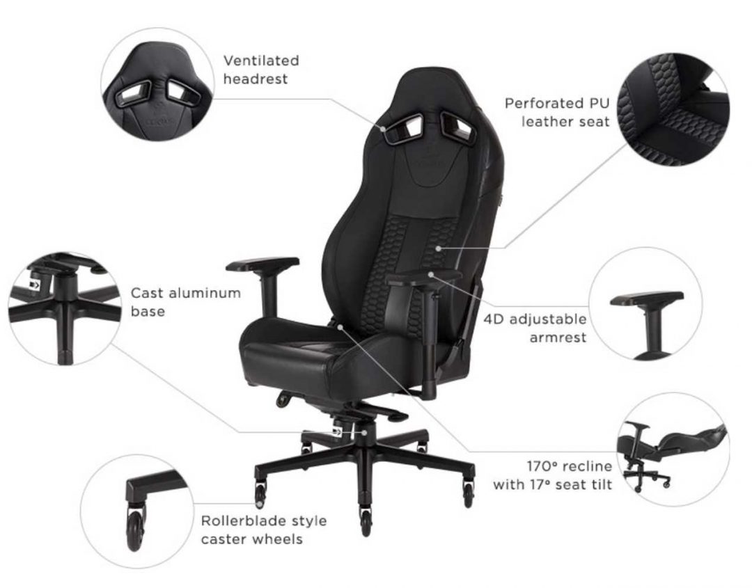 Corsair T2 Road Warrior Gaming Chair Review | eTeknix