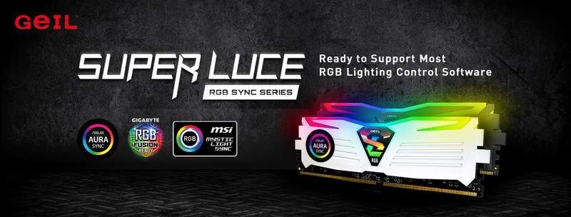 GeIL Super Luce RGB Sync Now Controllable via Mobo Apps