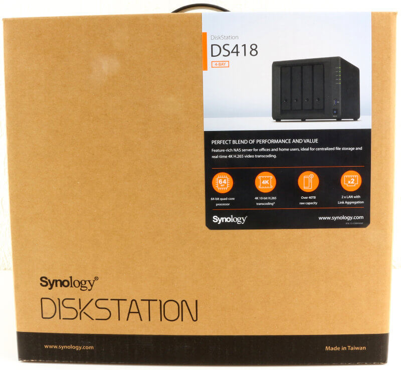 Synology DS418 Photo box front
