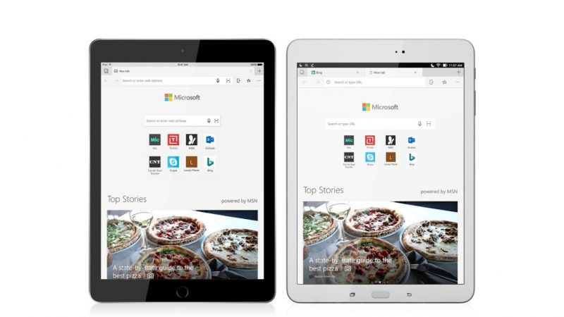Microsoft Edge Browser Now Available for iOS and Android