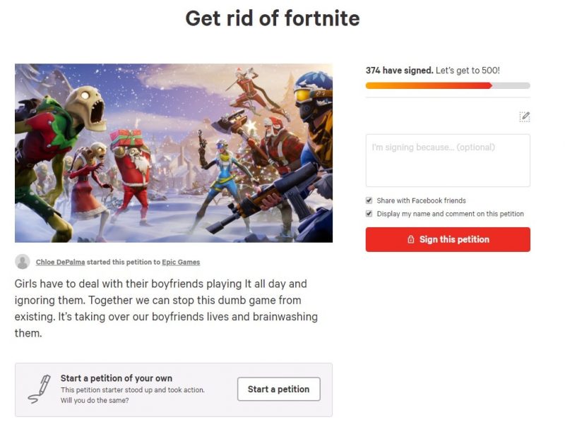 Petition To Ban Fortnite Partners Launch Petition To Ban Fortnite Eteknix