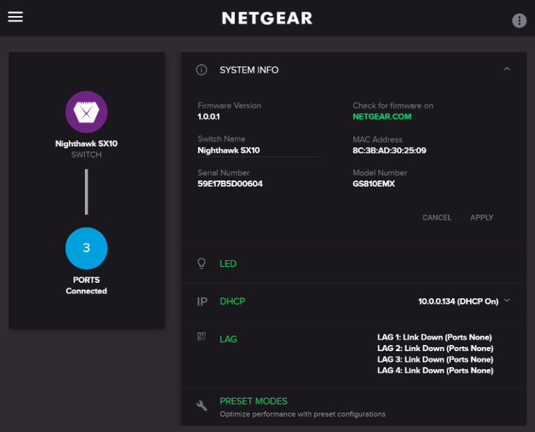 NETGEAR Nighthawk Pro Gaming SX10 Switch Review eTeknix