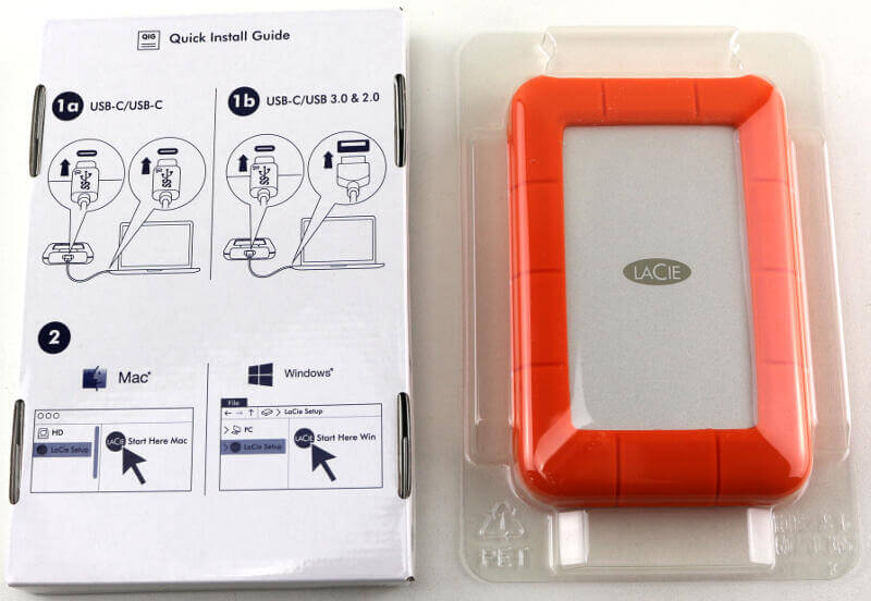 LaCie Rugged Secure Photo box open