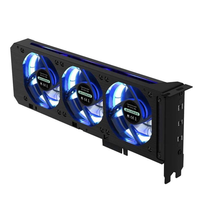 Anidees Launches VGA Cooler with 3x80mm RGB Fans