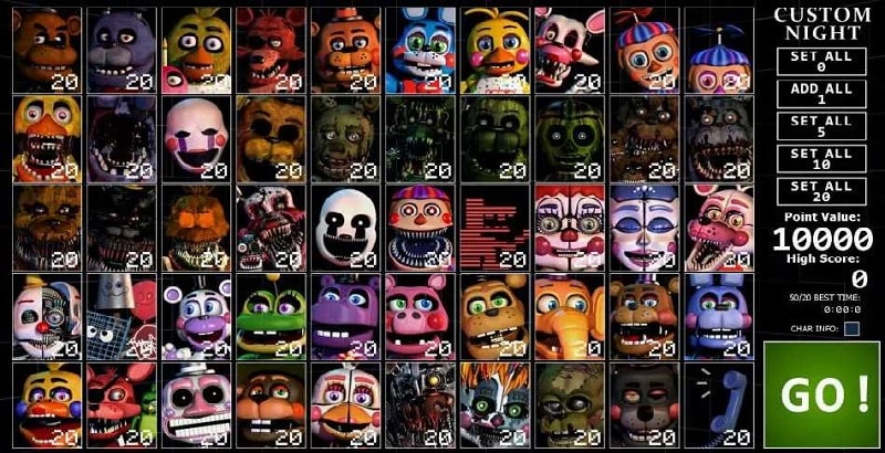 FNAF Custom Night Releases For Free On Steam