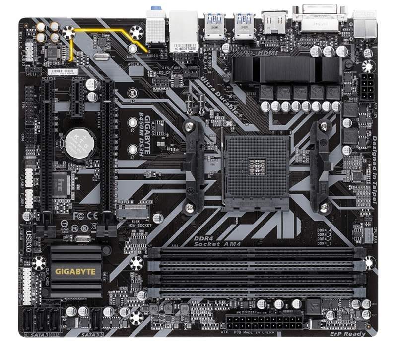 Gigabyte Readies B450M-DS3H Motherboard for Launch