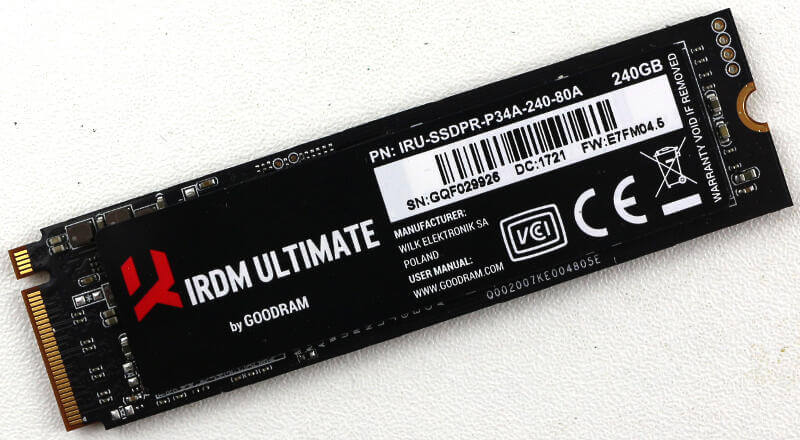 GOODRAM IRDM Ultimate 240GB Photo view module top angle 1