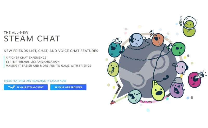 Steam Introduces Massive Overhaul to Built-in Chat Client