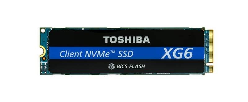 Toshiba Launches the XG6 SSD with 96-Layer 3D TLC NAND