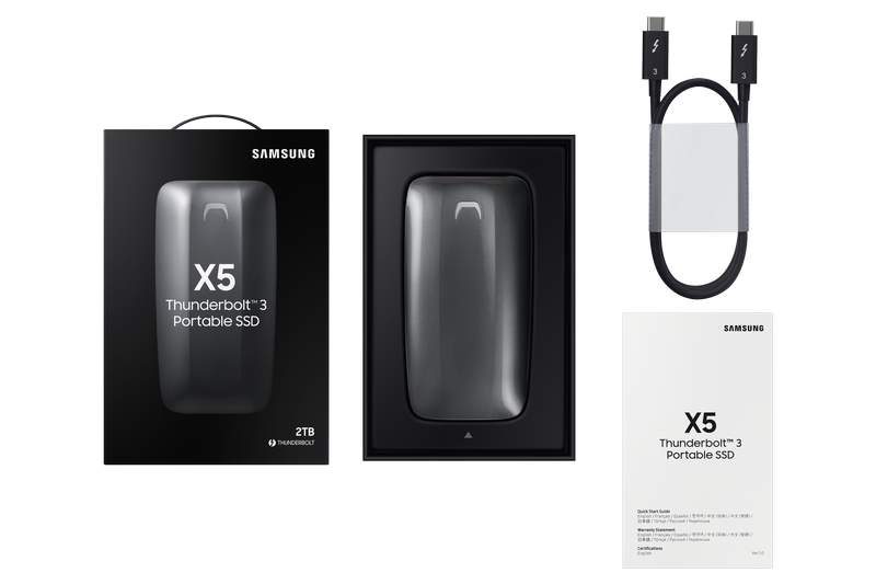 Samsung Announces the Portable X5 Thunderbolt 3 NVMe SSD