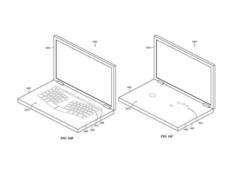 Apple Applies for Virtual Keyboard and Touch Surface Patent