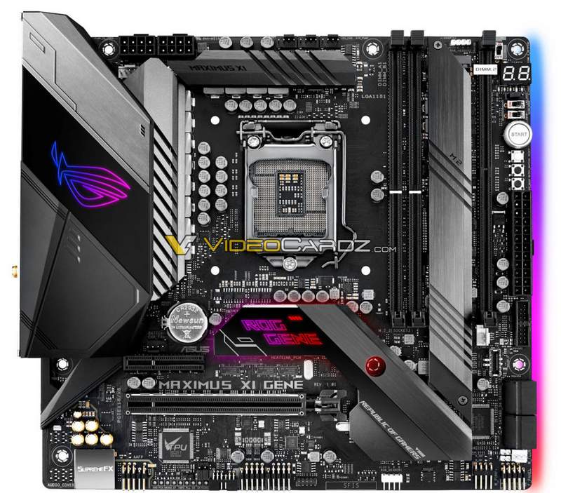 ASUS Z390 Maximus XI Extreme and Gene Photos Leak Out