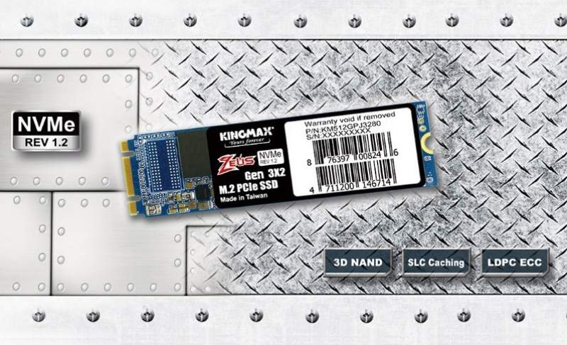 KINGMAX Announces the Entry-level PJ3280 M.2 PCIe SSD