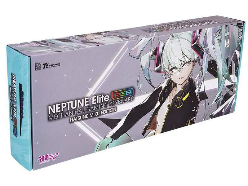 Tt eSports Debuts Hatsune Miku Neptune Elite RGB Keyboard | eTeknix