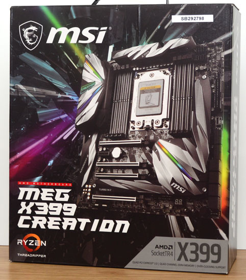 Visual Inspection - The MSI MEG X399 Creation Motherboard Review: The New  16-Phase Shark In Town