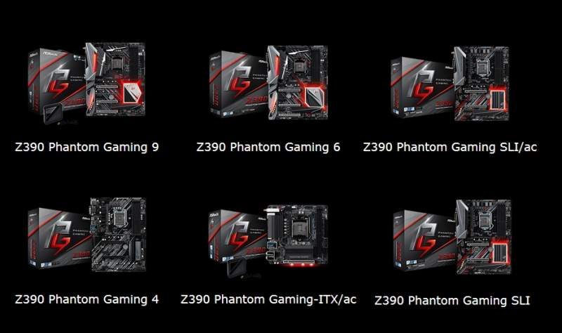 ASRock Launches the Z390 Phantom Gaming Mainboard Family