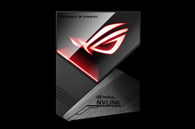 ASUS ROG NVLink?ブリッジとAura Sync対応 RGB RTX2080Ti/2080専用 ROG