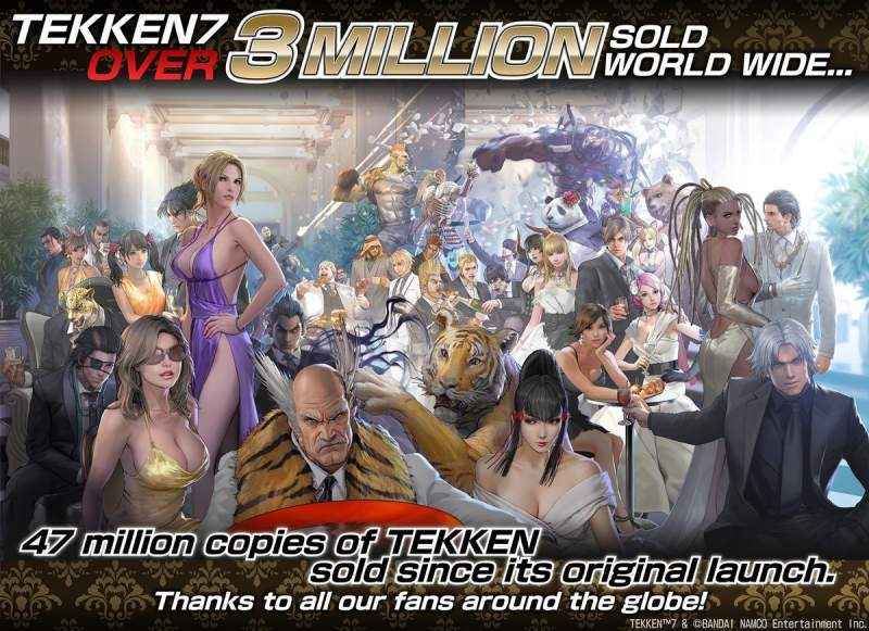Bandai Namco's Tekken 7 Reaches Three Million Sales Milestone