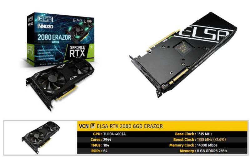 ELSA Reveals INNO3D Powered 2070 / 2080 Graphics Cards | eTeknix