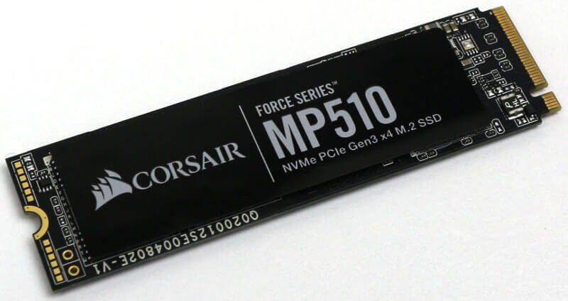 Corsair Force MP510 960GB Photo view top angle 1