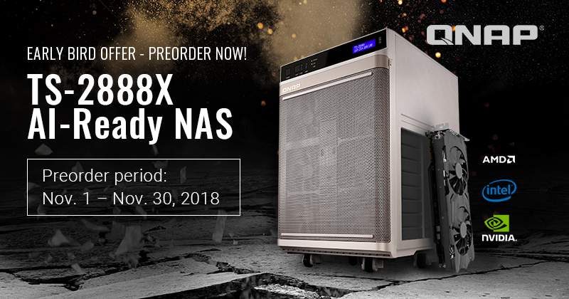 QNAP TS-2888X AI-Ready NAS Now Available for Pre-Order