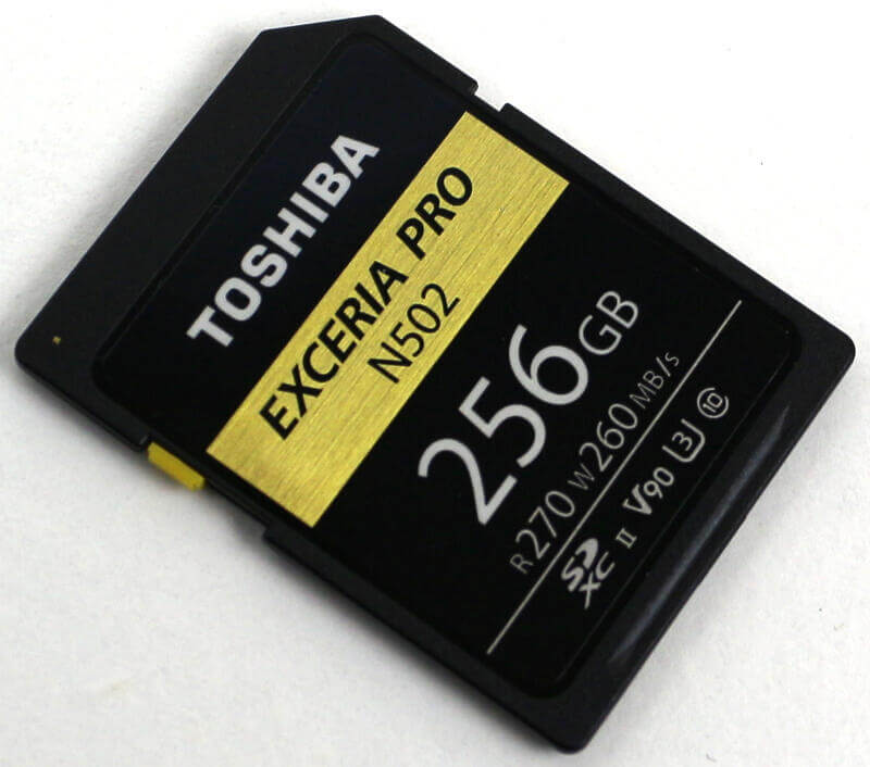 Toshiba EXCERIA PRO N502 256GB Photo 2 view top angle