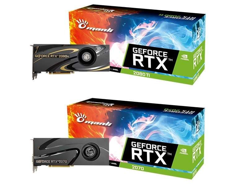 Manli Launches RTX 2080 Ti and RTX 2070 with Blower Fans