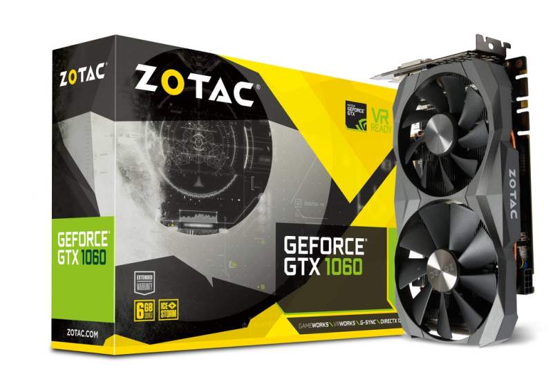 ZOTAC Announces New GeForce GTX 1060 with 6GB GDDR5X