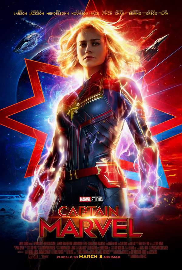 Brie Larson Captain Marvel Poster