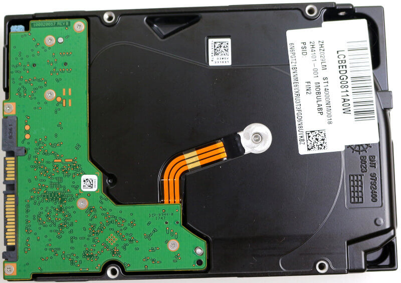 Seagate Exos X14 14TB Photo view bottom
