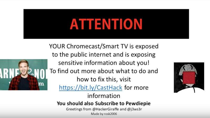 Hackers Target Chromecast Devices to Promote PewDiePie