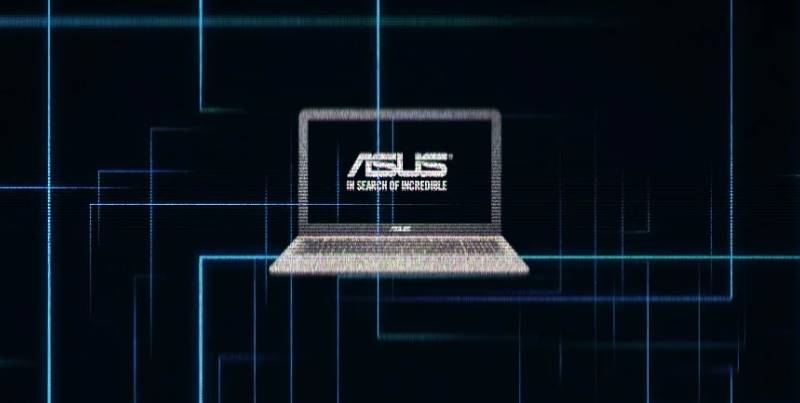 asus in search of incredible logo