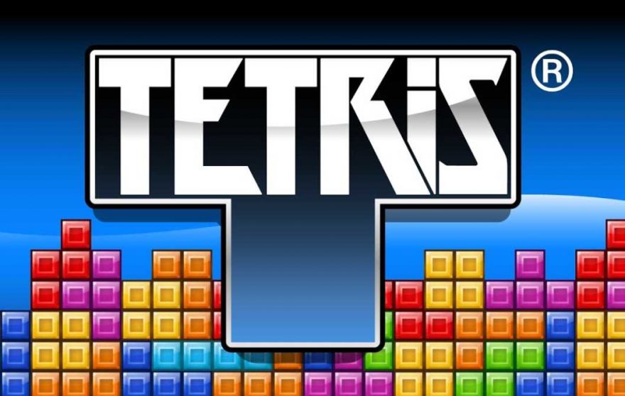 old school tetris game