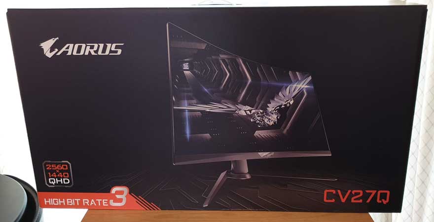 AORUS CV27Q 2K 165Hzゲーミングモニター