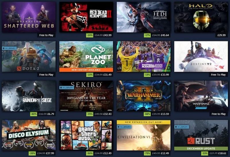 Steam and Epic Games Store Launch Their Winter Sales | eTeknix