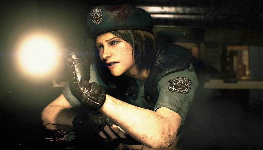 Girl like jill valentine from resident evil 2 remake