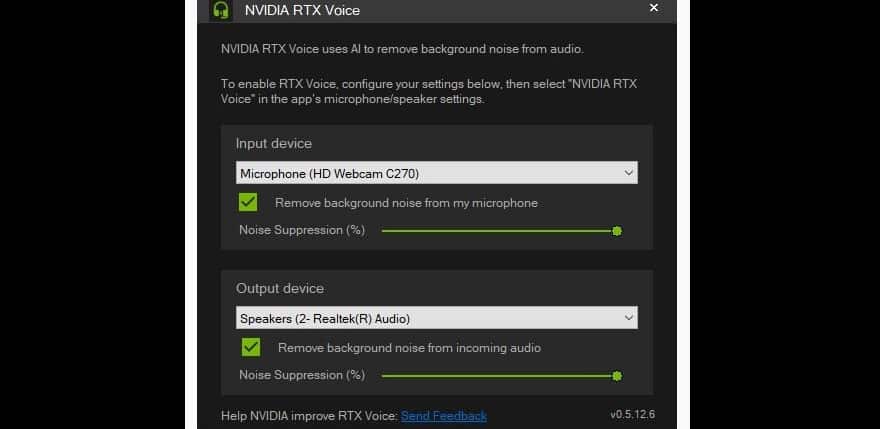 rtx voicefor windows 10