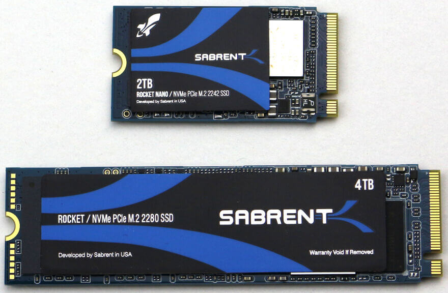 Sabrent Rocket Nano 2TB Photo details size