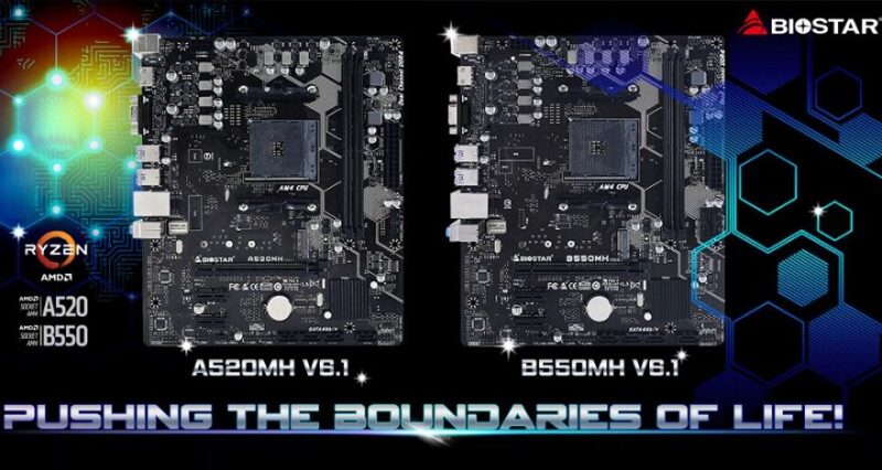 BIOSTAR Unveils Its A520MH V6.1/B550MH V6.1 Motherboards | ETeknix