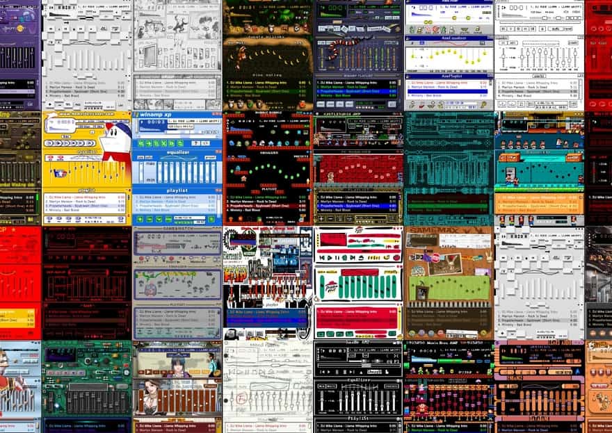 custom winamp skins best 90s