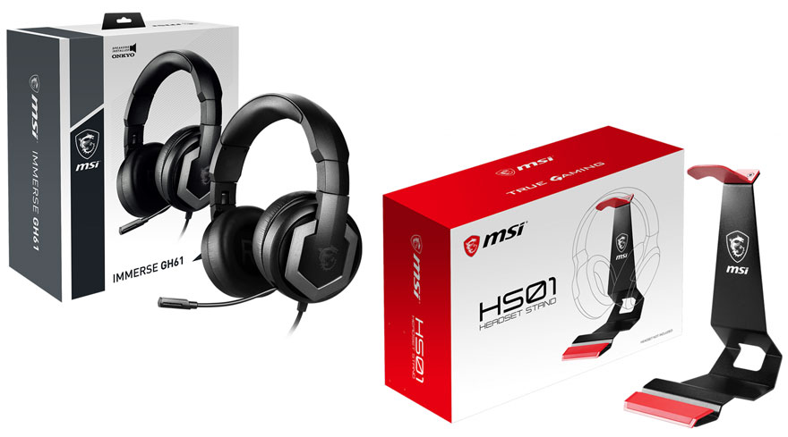 MSI GH61 Gaming Headset & HS01 Stand Review