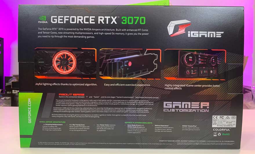 iGame RTX 3070 Advanced OC-V Graphics Card Review | eTeknix