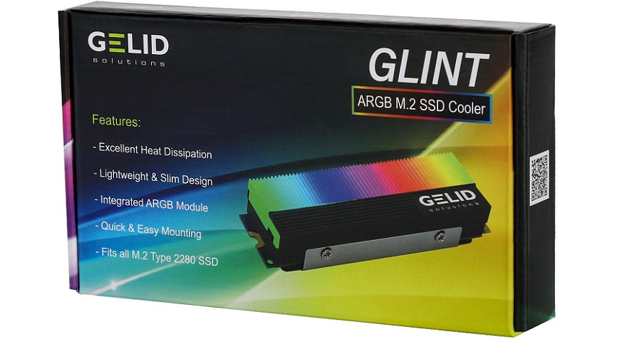 Gelid Glint ARGB M.2 SSD Cooler