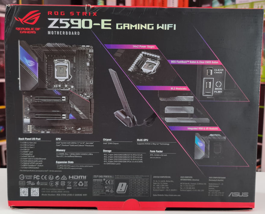 ASUS ROG Strix Z590-E Gaming WIFI - The Intel Z590 Motherboard Overview:  50+ Motherboards Detailed