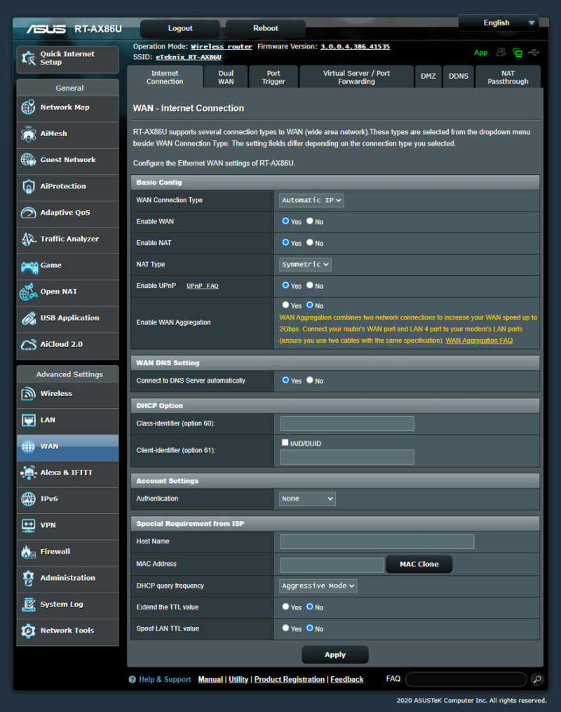 ASUS RTAX86U WiFi 6 Gaming Router Review Page 6 of 12 eTeknix