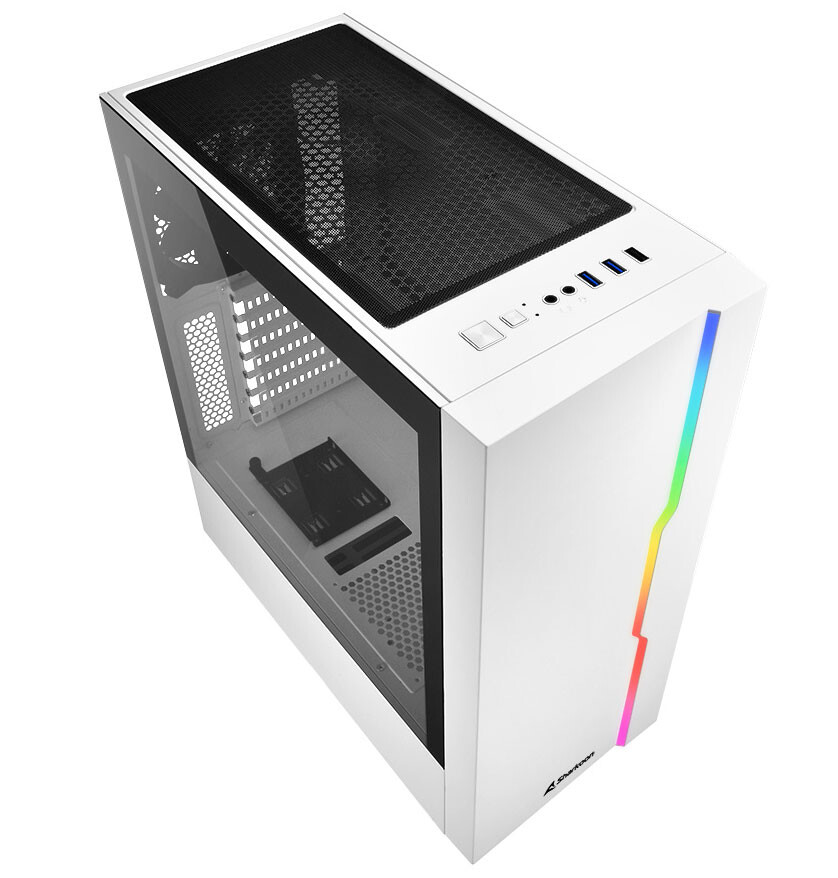 Sharkoon Reveal Affordable RGB Slider White Case