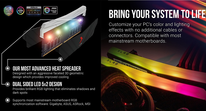 PNY XLR8 Gaming EPIC-X RGB DDR4 4,000 MHz Desktop Memory